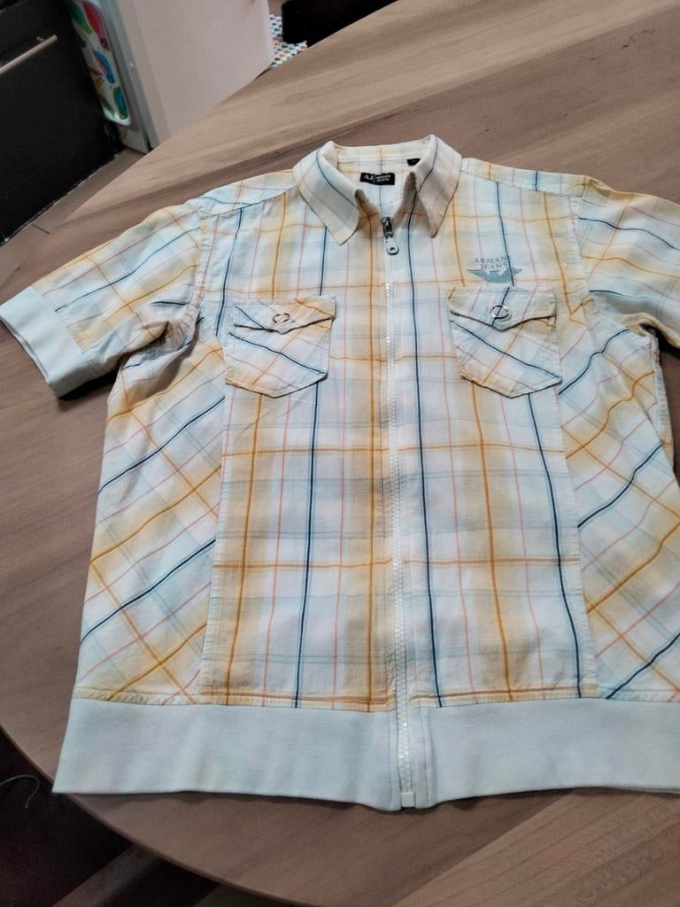 Vintage Armani Bloes/jasje.korte mouwen., Vêtements | Hommes, Grandes tailles, Enlèvement ou Envoi