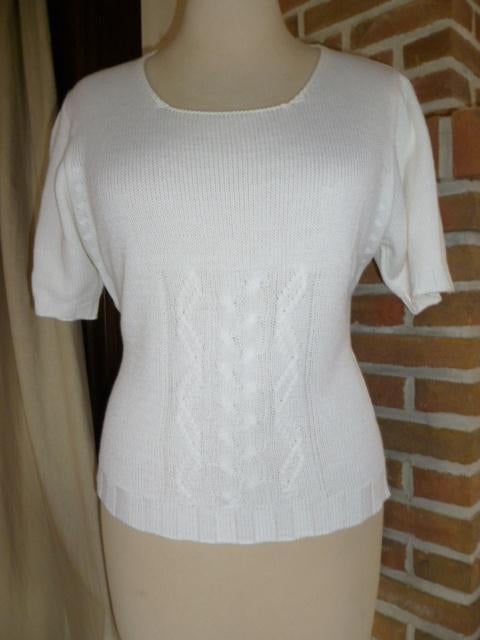 Witte zomer trui, Medium, Liberty Island. E5 Mode, Kleding | Dames, Truien en Vesten, Liberty island, Ophalen of Verzenden