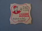 oud bierviltje Chasse Royale op feest en bal, Ophalen of Verzenden, Zo goed als nieuw, Viltje(s), Overige merken