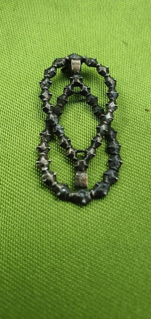 broche-sierspeld;hartje glasparels, camee,klavertje 4+doos, Ophalen of Verzenden, Zo goed als nieuw