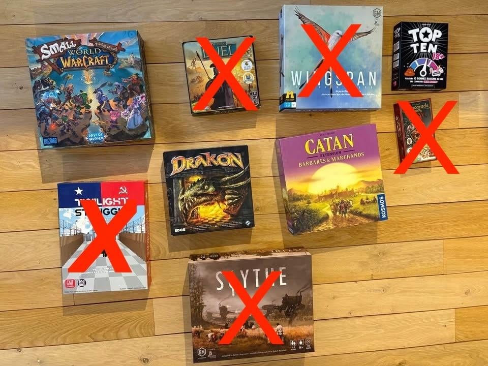 Jeux de société, Enlèvement