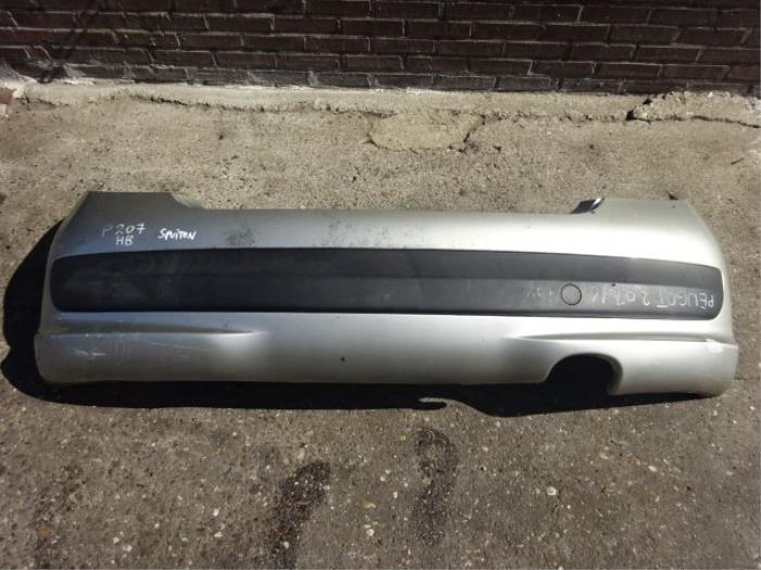 Achterbumper van een Peugeot 207, Auto-onderdelen, Carrosserie, Bumper, Peugeot, Gebruikt, 3 maanden garantie, Ophalen of Verzenden