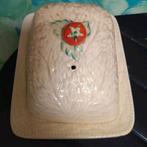 Vintage Crown Devon aardewerk,botervloot met koolblad,tomaat, Ophalen of Verzenden