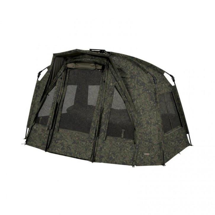 Bivvy TRAKKER Rs 100 Camou + skull cap. NEUF., Sports nautiques & Bateaux, Pêche à la ligne | Carpes, Neuf, Autres types, Enlèvement