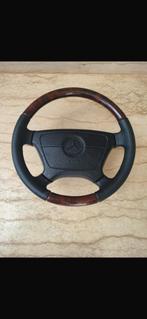 Volant mercedes style 90' cuir et bois NEUF W124 w140 r129.., Autos : Pièces & Accessoires, Habitacle & Garnissage, Enlèvement ou Envoi