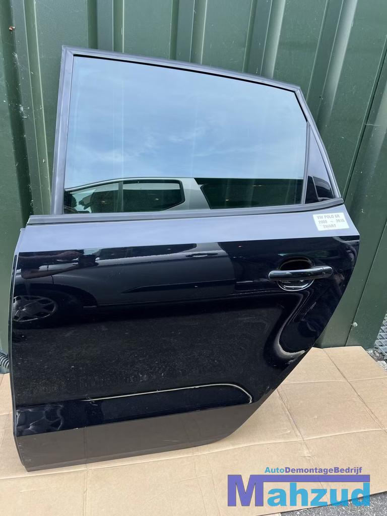 VW POLO 6R 6C Zwart Links achter deur portier 2009-2015, Auto-onderdelen, Gebruikt, Volkswagen AG, Vw@volkswagen.de, Achter