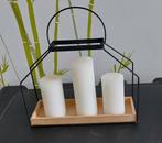 Bougeoirs + Bougies, Huis en Inrichting, Woonaccessoires | Kandelaars en Kaarsen, Ophalen, Zo goed als nieuw, Kandelaar