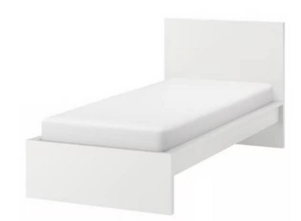 Lit malm une personne, Maison & Meubles, Enlèvement, Utilisé, Une personne