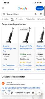 Elektrische dweil stofzuiger Dreame H14 pro, Electroménager, Aspirateurs, Enlèvement, Comme neuf, Aspirateur