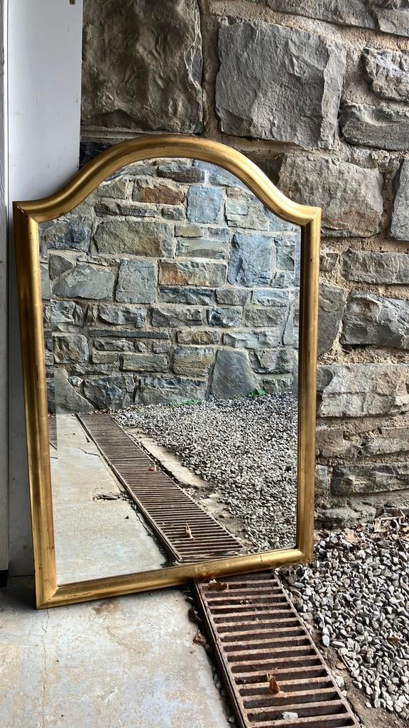 Beau miroir doré années 80, Enlèvement ou Envoi, 50 à 100 cm, Moins de 100 cm