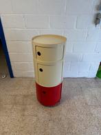 Commode Vintage Kartell Rouge et Blanche Anna Castelli 1970, Ophalen, Overige materialen, Minder dan 50 cm, Gebruikt