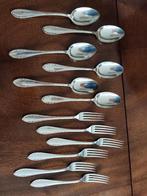 6 lepels en vorken: zilver, Antiek en Kunst, Ophalen of Verzenden