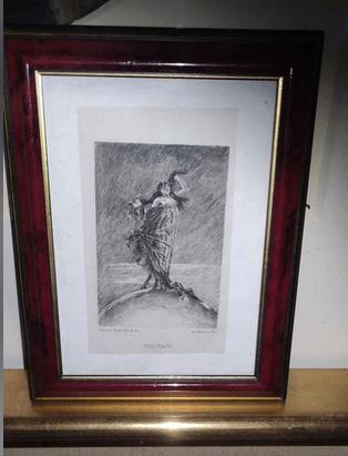 Gravure postface de Félicien rops, Antiquités & Art, Art | Eaux-fortes & Gravures, Enlèvement ou Envoi