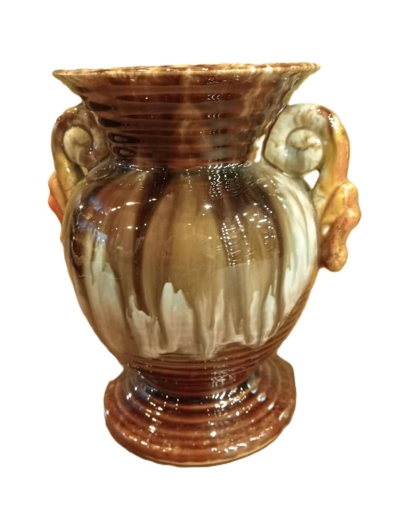 Vaas in geglazuurde keramiek., Ophalen of Verzenden