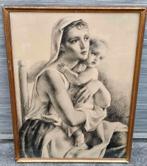 Lithographie maternité signe Louis buisseret, Antiquités & Art, Enlèvement ou Envoi