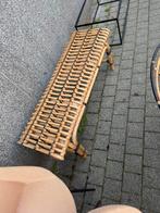 Banc en rotin tressé — style bohème naturel, Enlèvement, Comme neuf, Rotin