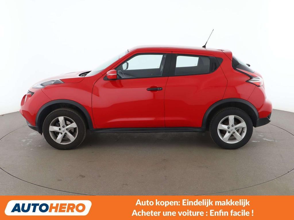 Nissan Juke 1.6 Visia (année de construction 2017), Autos, Nissan, Rouge, Achat, 1225 kg, Boîte manuelle