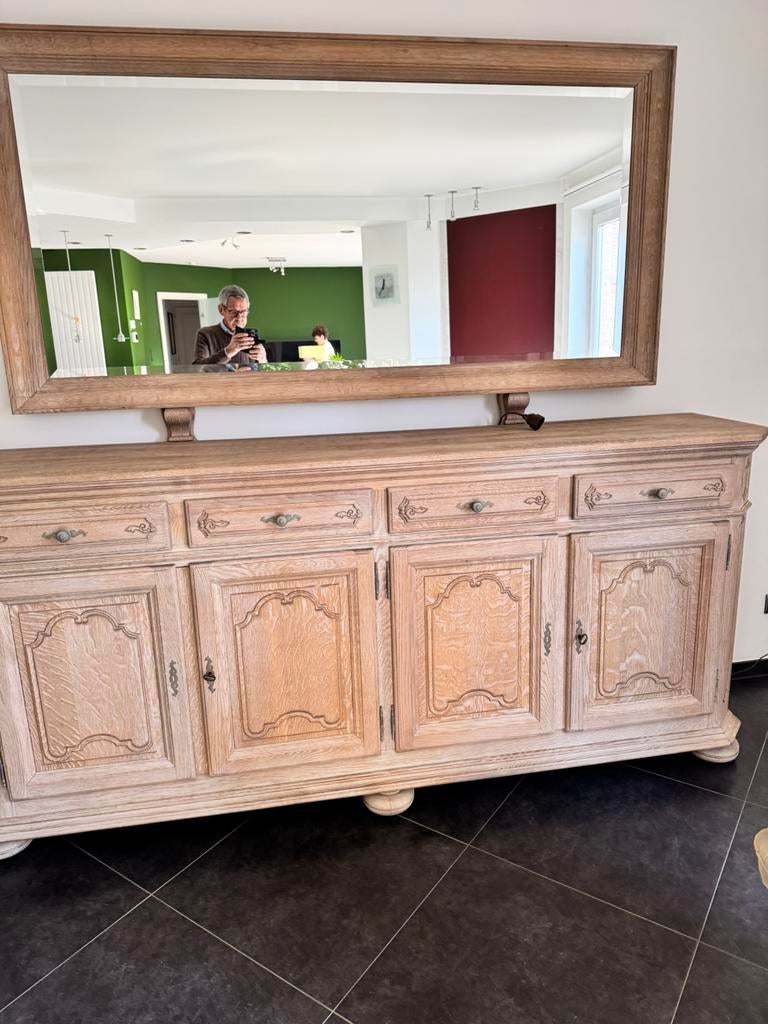 Kasten en spiegel, Huis en Inrichting, Kasten | Dressoirs, Ophalen, Zo goed als nieuw