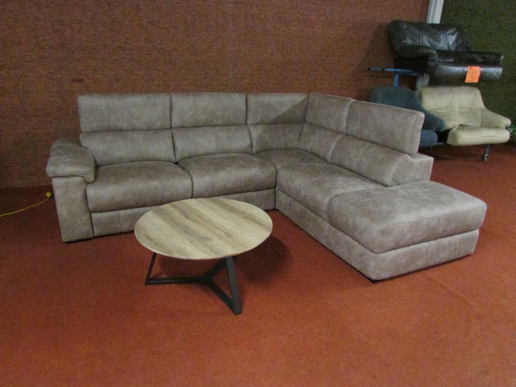 Nieuw stoffen hoeksalon met 1 elektrische relax 2390 euro., Ophalen, Nieuw, Stof