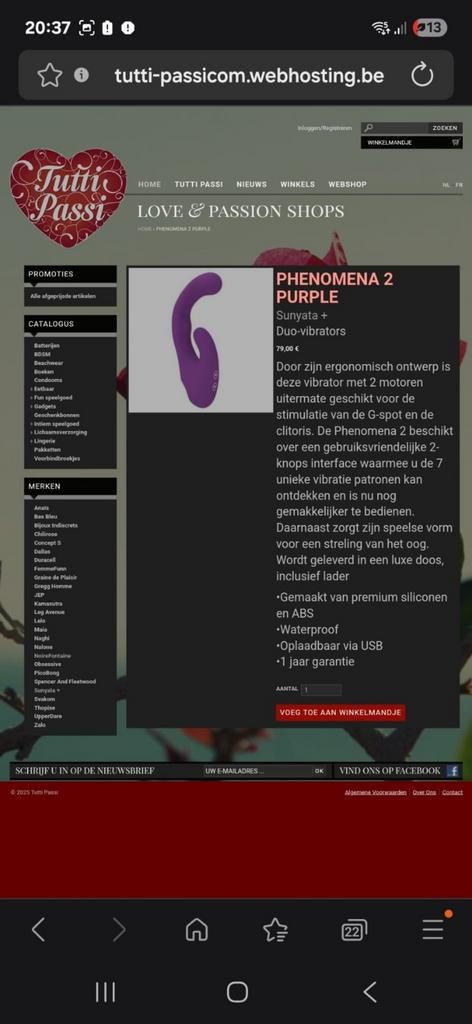 PHENOMENA 2 PURPLE or Pink, Sports & Fitness, Produits de massage, Enlèvement, Neuf