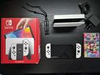 Nintendo Switch OLED Blanche + Mario Kart 8 Deluxe, Switch OLED, Avec 1 manette, Avec jeux, Enlèvement
