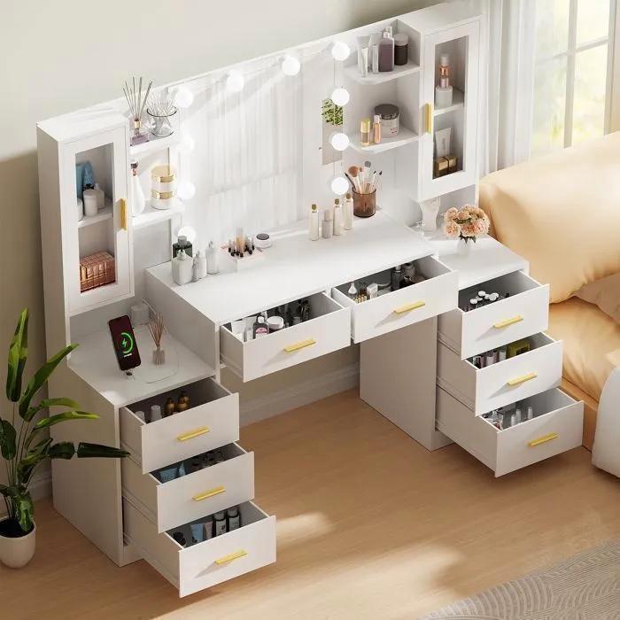 Toilettafel make up table - nieuw in doos, Huis en Inrichting, Tafels | Kaptafels, Nieuw, 100 tot 150 cm, 100 tot 150 cm, Hout