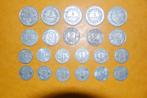 FRANCE : 22 VERSCHILLENDE ALU munten 1942-1957B, Verzenden, Frankrijk, Setje