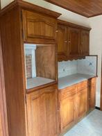 Landelijke, eiken keuken (zonder apparaten), Huis en Inrichting, Keuken | Complete keukens, Ophalen, Zo goed als nieuw, Hoekkeuken