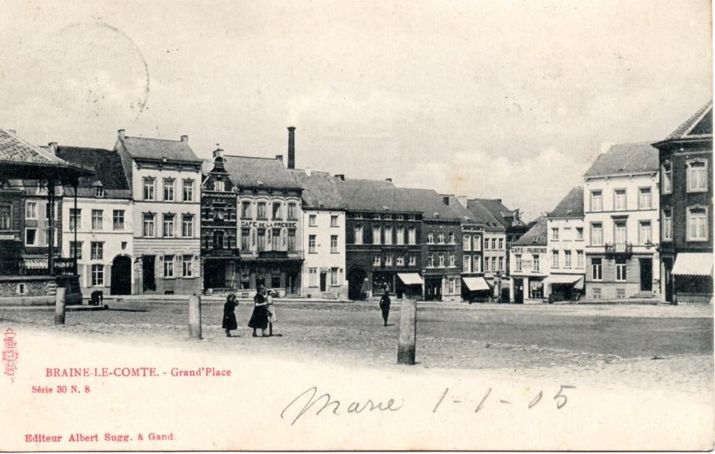 carte postale Braine-le-Comte Grand'Place, Enlèvement ou Envoi