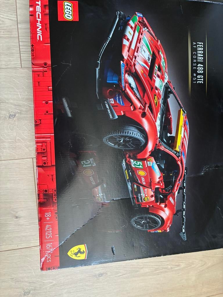 Lego ferrari 488 GTE, Ophalen of Verzenden, Zo goed als nieuw, Compleet, Lego