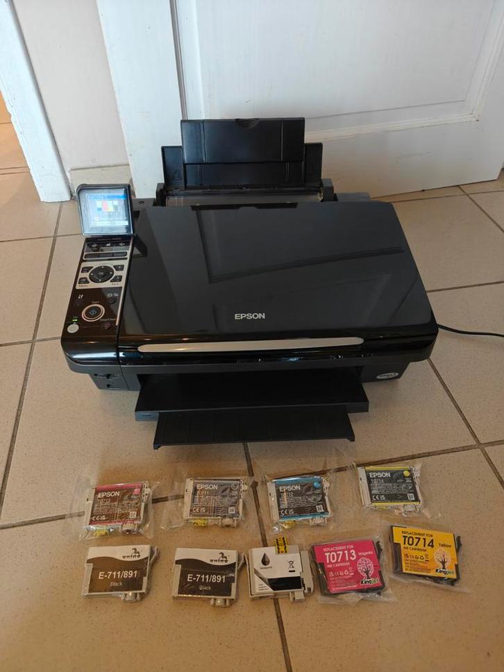 Imprimante Epson sx400 + 9 cartouches, Computers en Software, Printers, Printer, Ophalen