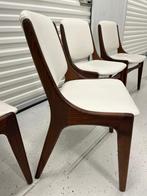 4 Dutch vintage design jaren 60 Mahjongg stoelen, Ophalen, Minder dan 75 cm, Jaren 60 vintage, Zo goed als nieuw