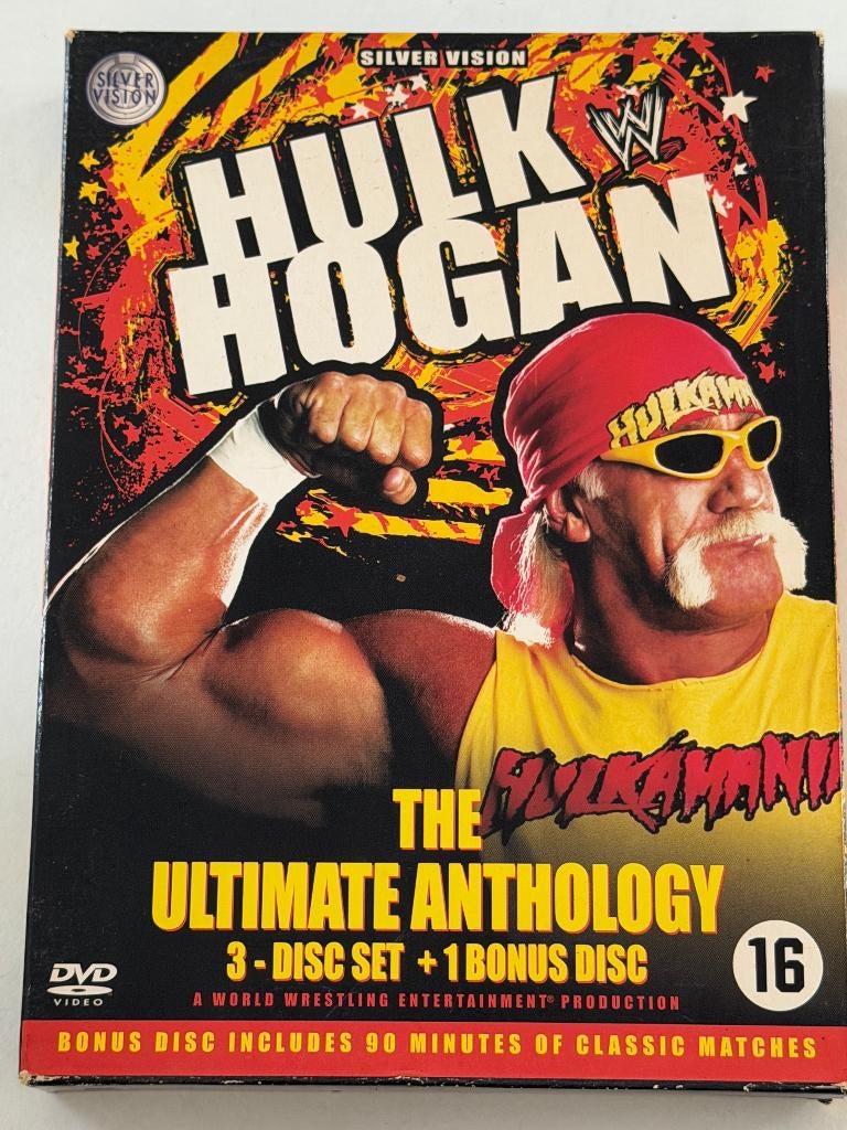 Wwe-Hulk Hogan Ultimate Anthology (4-DVD), Enlèvement ou Envoi, Coffret, À partir de 16 ans, Utilisé