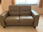 Twee lederen duozetels Stressless, Ophalen, Zo goed als nieuw, Tweepersoons, Leer