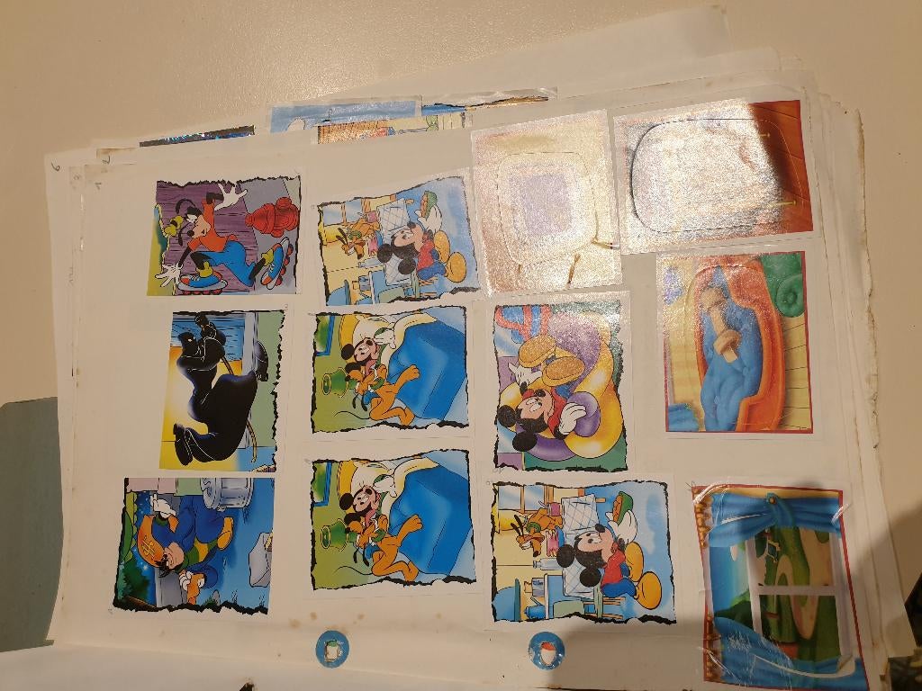 stickers smurfen en donald duck, Verzamelen, Ophalen of Verzenden, Donald Duck, Gebruikt, Plaatje of Poster