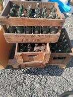 4 oude houten bakken nog vol met lege flessen, Enlèvement ou Envoi