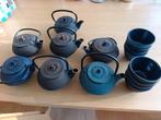 Lot théières fonte japonaises Arare 0.35l+ tasses bon état, Antiquités & Art, Enlèvement