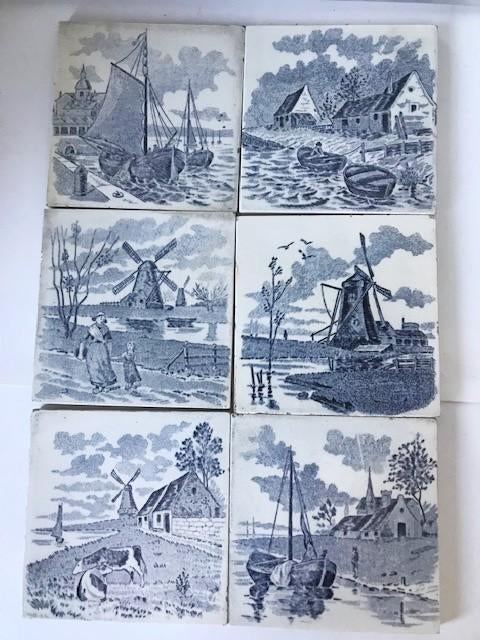 Carreaux de Delft bleu antique 37 pièces 12 x 12 cm😍💑🤗👌, Enlèvement ou Envoi