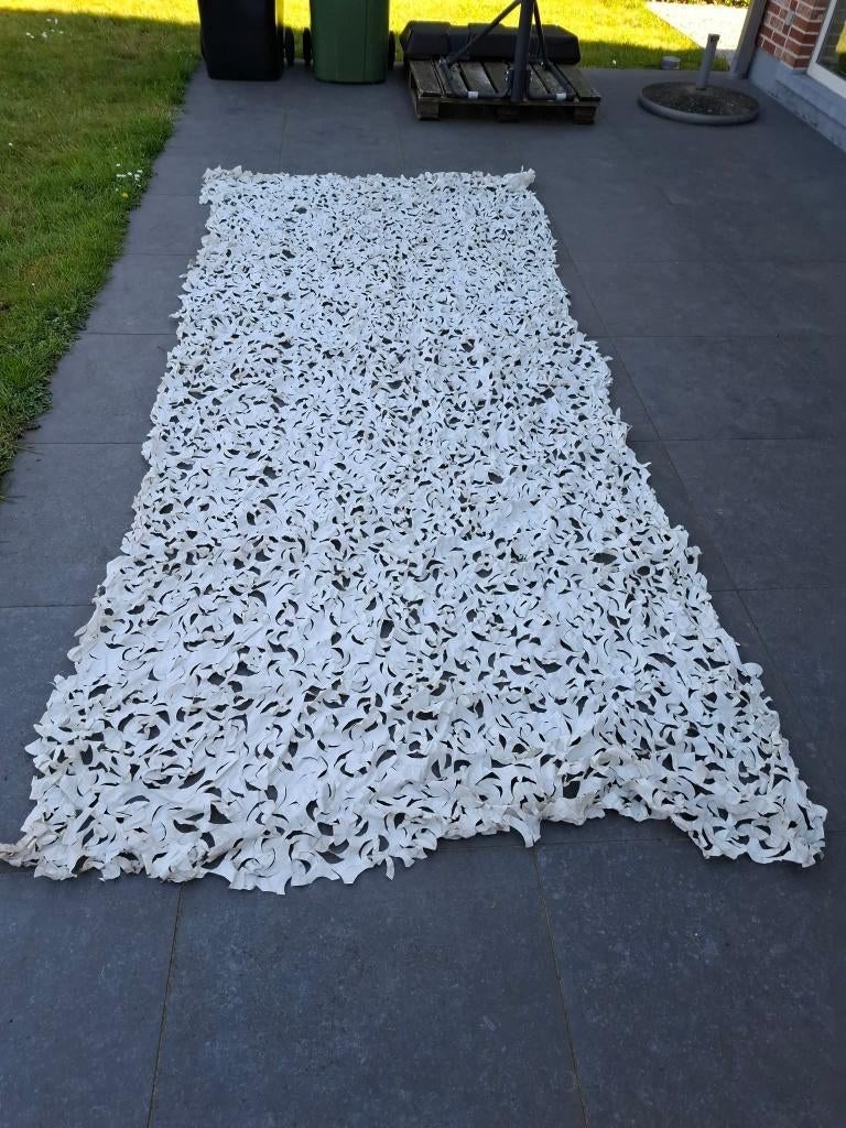 Camouflagenetten wit sneeuw winter, Verzamelen, Militaria | Algemeen, Landmacht, Kleding of Schoenen, Verzenden
