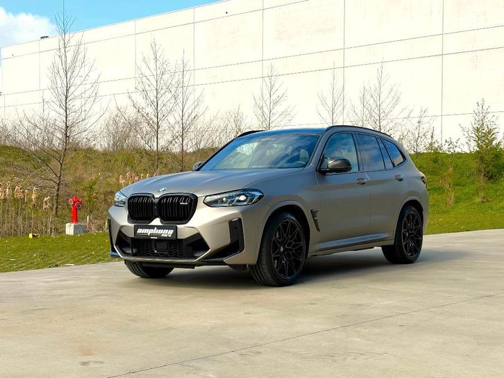 BMW X3M Competition  ///M wrapped in mat champagne quartz, Auto's, BMW, Bedrijf, Te koop, X3, 360° camera, 4x4, ABS, Achteruitrijcamera