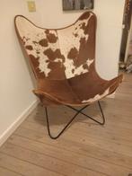 Vlinderstoel Koeienleer (ENKEL OPHALEN), Ophalen, Eenpersoons, Nieuw, Leer