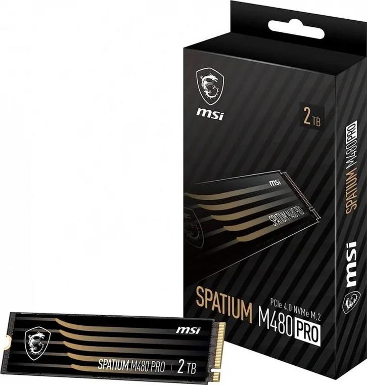 MSI Spatium M480 PRO NVMe SSD - 2 TB NIEUW, Computers en Software, Harde schijven, Nieuw, Desktop, Intern, SSD, Overige aansluitingen