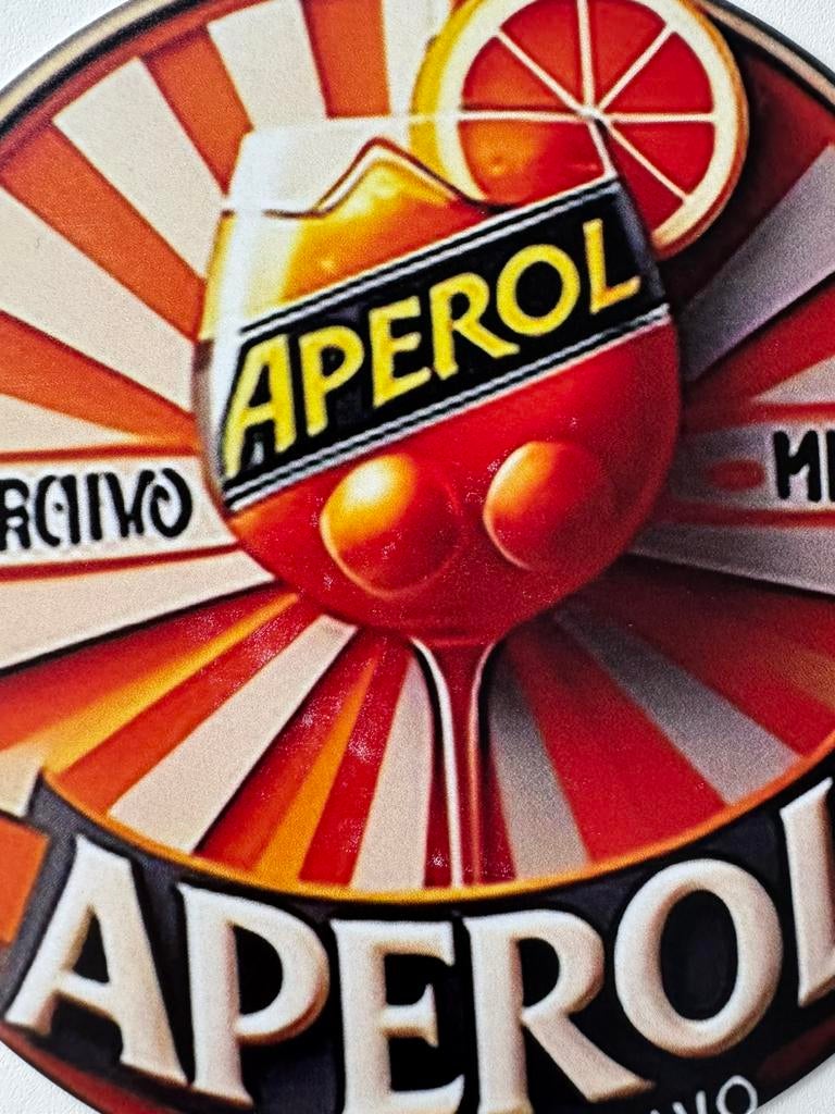 Metalen reclamebord Aperol, Ophalen of Verzenden, Nieuw, Reclamebord