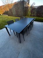 XL alu tuintafel met 8 stoelen, Tuin en Terras, Ophalen, Gebruikt
