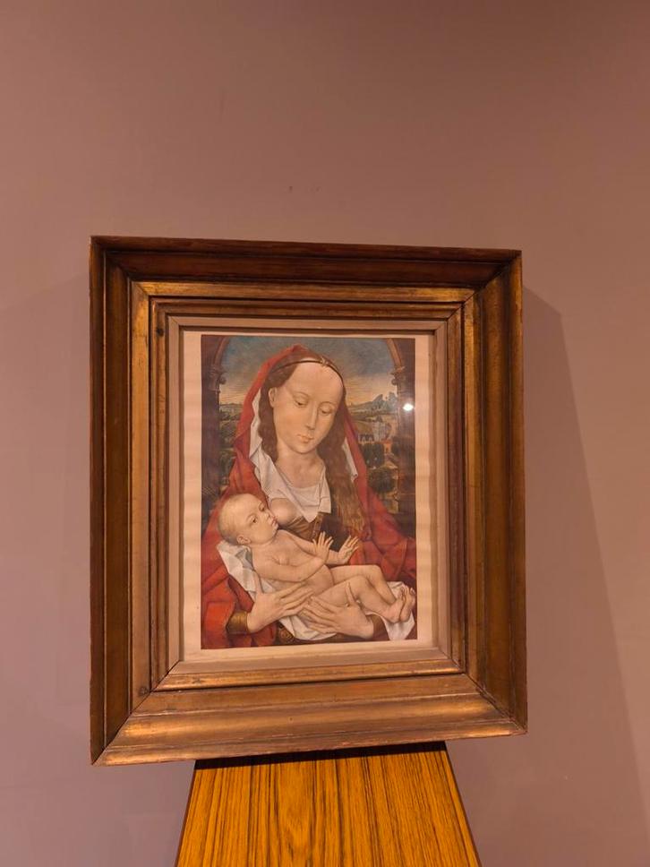 Très joli tableau religieux représentant la vierge à l'enfan, Antiquités & Art, Antiquités | Objets religieux, Enlèvement