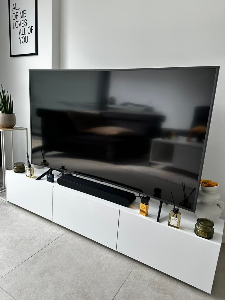 Groot 4K Gebogen 65 inch Samsung TV + Stand + Speaker, Ophalen, Zo goed als nieuw