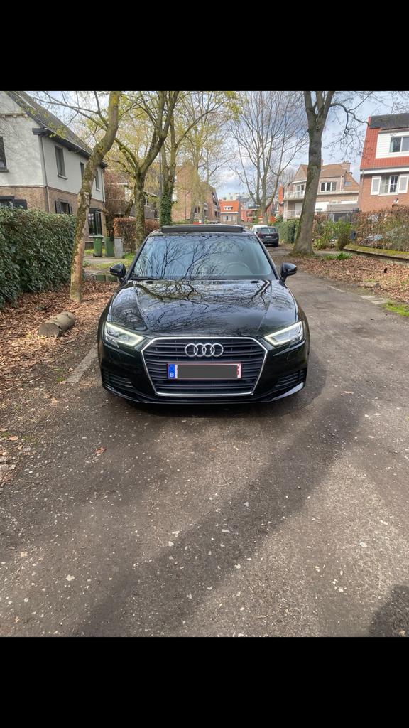 Audi A3 Sportback S-Tronic , FULL OPTION, 2019 bussines edit, Auto's, Audi, 4 cilinders, Alcantara, Zwart, 5 deurs