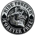 Ride Forever Forever Free biker strijk patch - 90x90mm, Motoren, Ophalen of Verzenden, Nieuw zonder kaartje, Dames, Overige typen