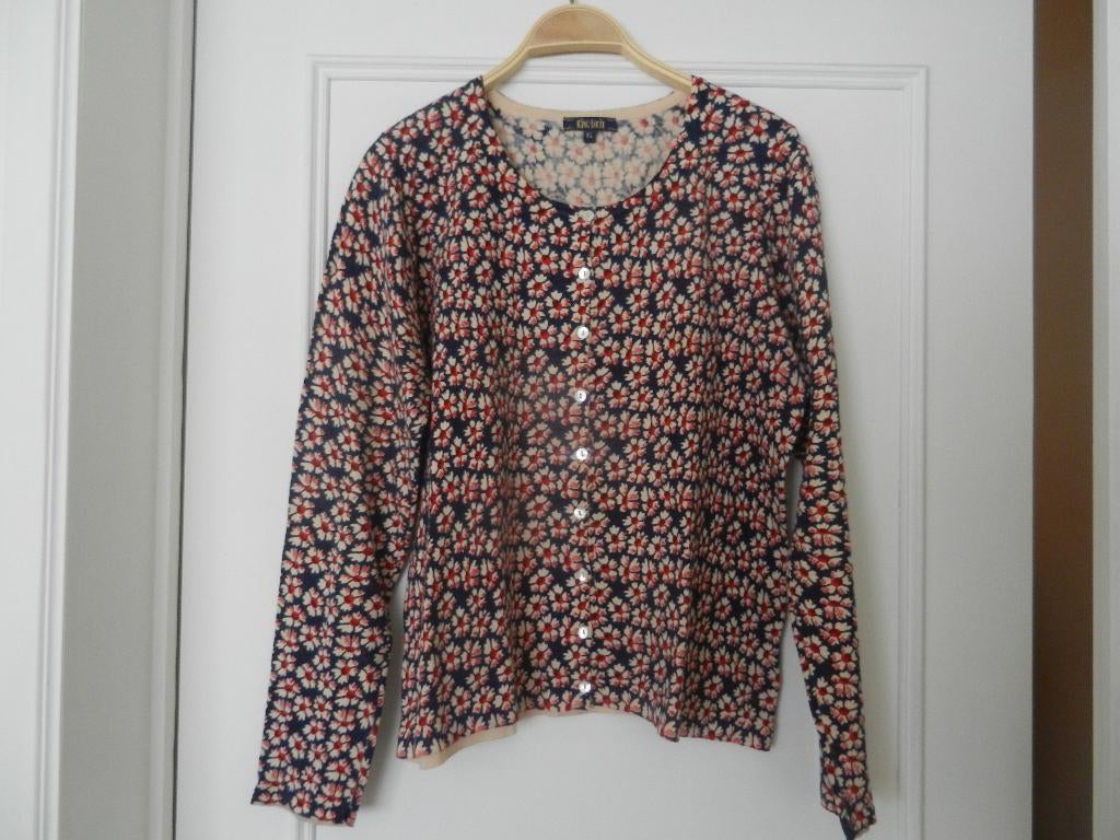 King Louie zomer vestje katoen - maat 38/40 - mooie staat, Kleding | Dames, Truien en Vesten, Maat 38/40 (M), Blauw, Ophalen of Verzenden