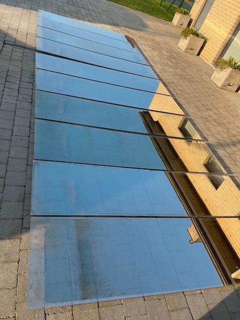 glazen terrasoverkapping, Jardin & Terrasse, Verrières, Comme neuf, Enlèvement